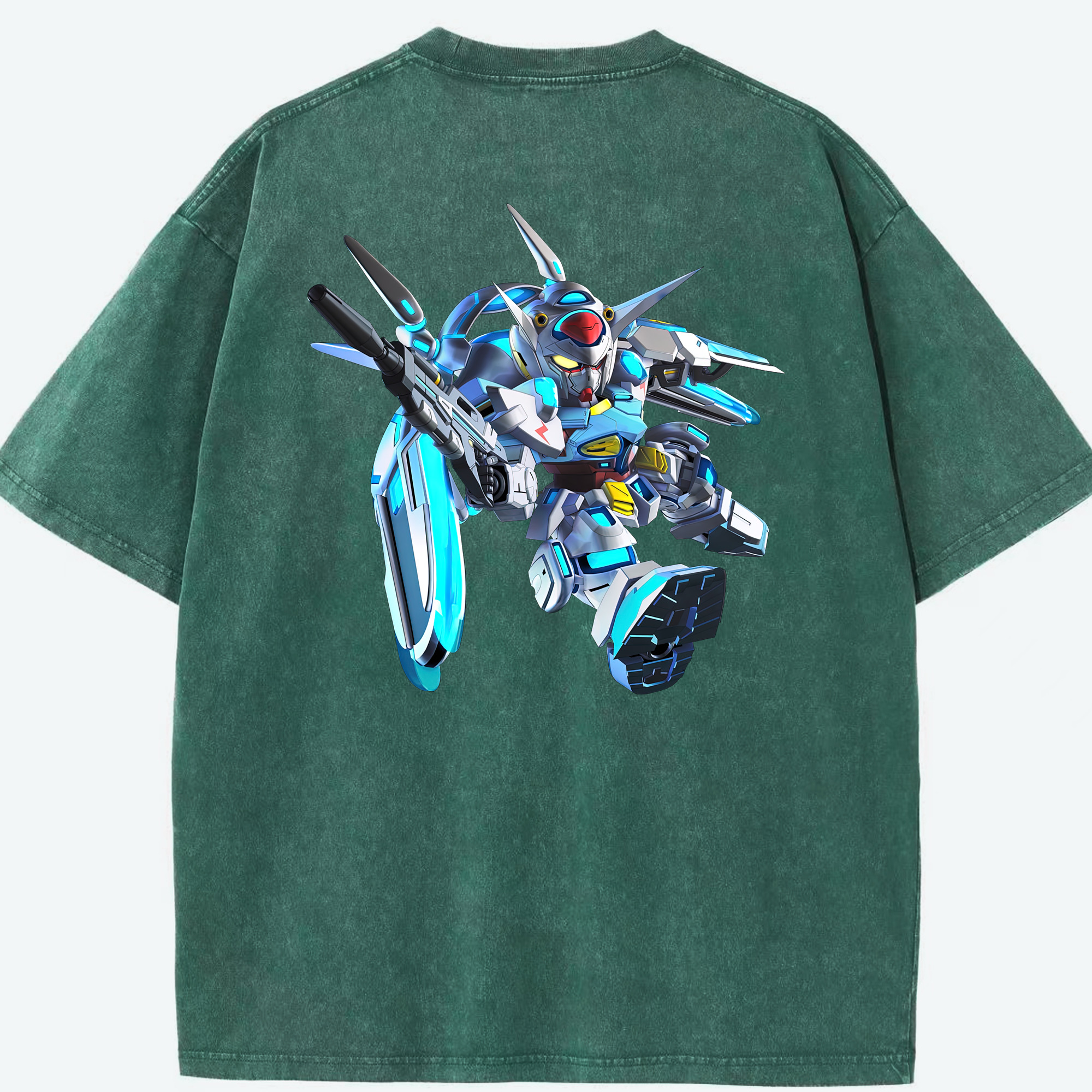 （画像用） 機動戦士ガンダム Mobile Suit Gundam 綿100% ヴィンテージ風 半袖Tシャツ（背面プリント）